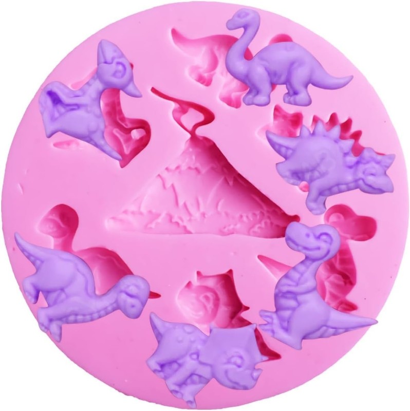 Create Fun Dinosaur Treats: Durable Silicone Mold for Cake/Candy Decorating gallery