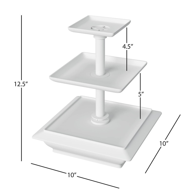 3-Tier Cupcake Stand - Square Display Stand Dessert Table Display Set by Chef gallery