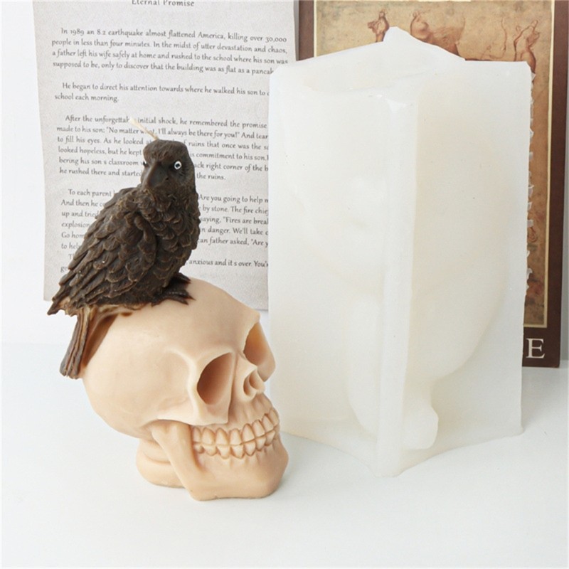 Skull Head Shape Silicone Craft Mold Silicone Material for DIY Hand-Making Lover gallery