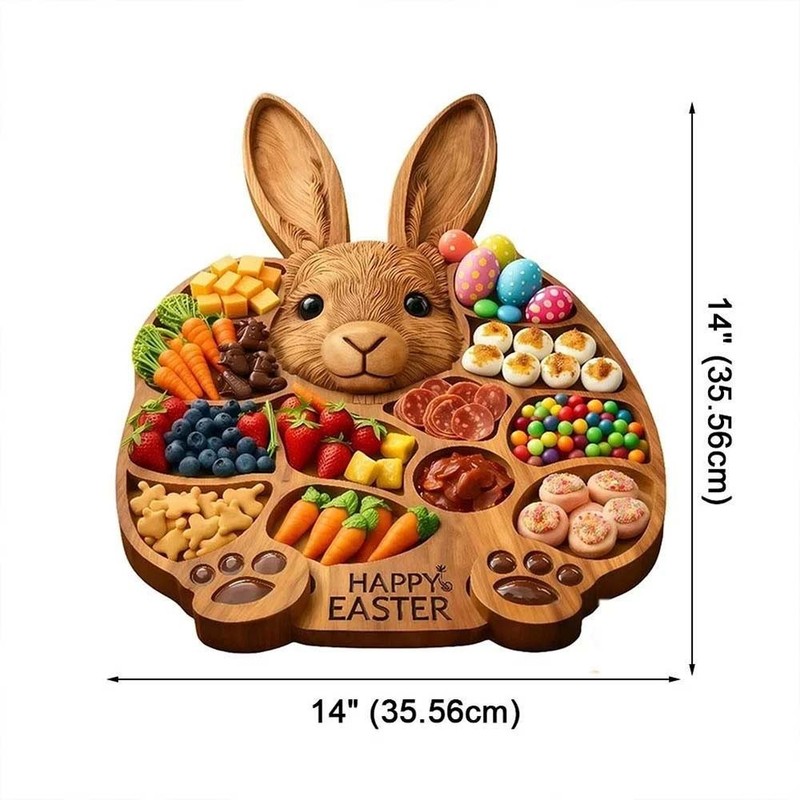 Great Gift Easy To Clean 14" X 14" Wooden Serving Board gallery