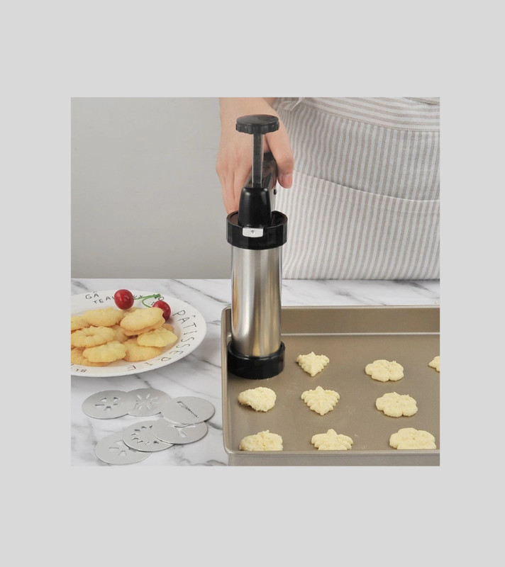 13PCS Multifunctional Cookie Press Kit Stainless Steel Biscuit Pump Cream Gun gallery