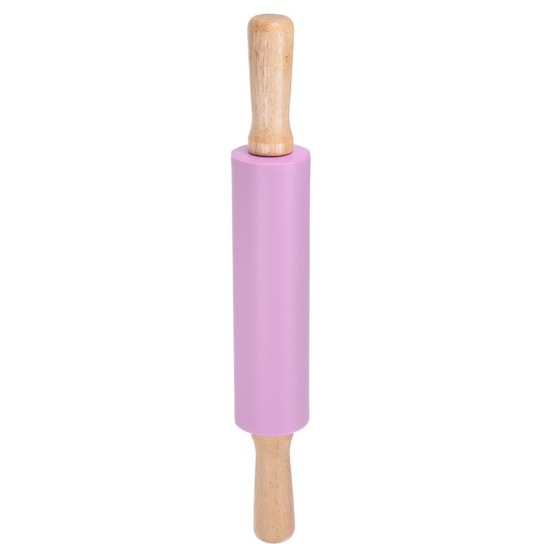 Silicone Rolling Pins for Baking 38cm x 5.2cm, Purple