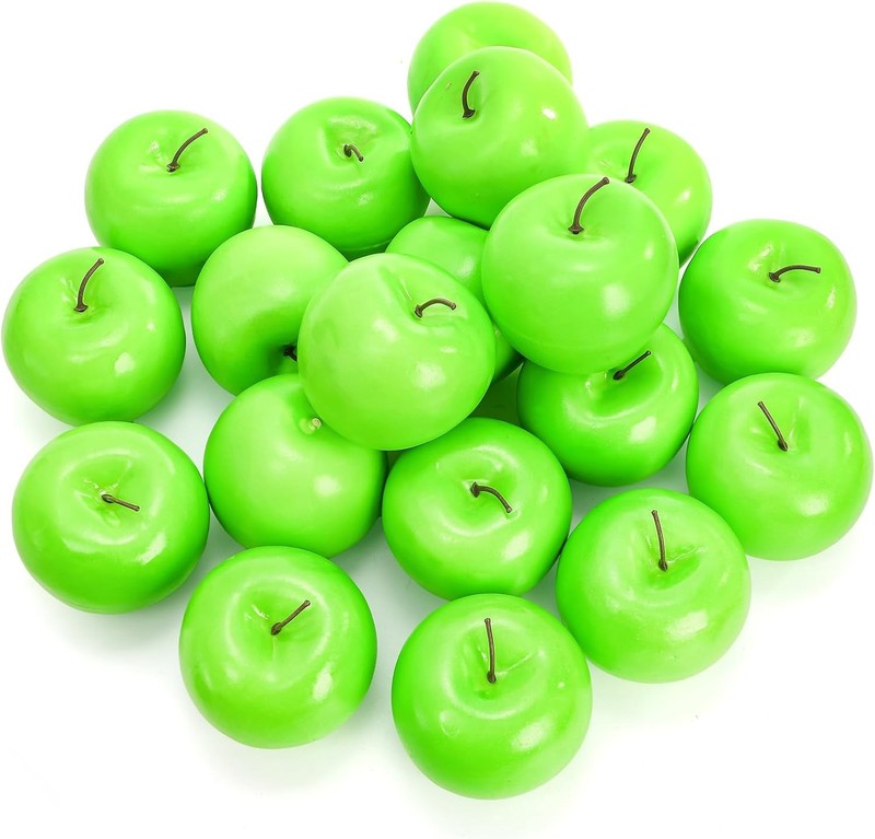 20 Pcs Artificial Green s, Decorative Plastic Fake Model