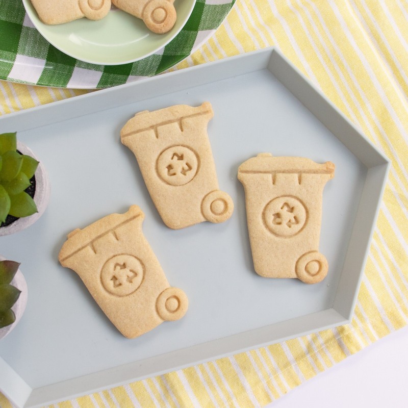 Recycling Bin Wheelie Cookie Cutter - rubbish garbage waste environmental earth gallery