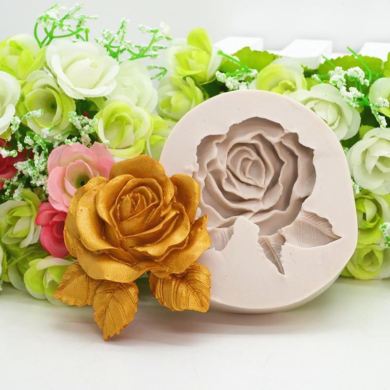 3d Rose Flower Cake Tools Silicone Molds Resin Mold Kitchen Baking Accessories