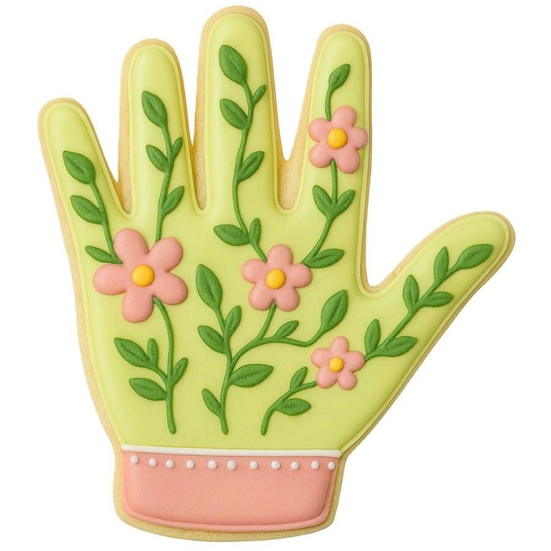 Hand Cookie Cutter Kids School Teacher Garden Glove Lace Glove | Cookie Cutters gallery