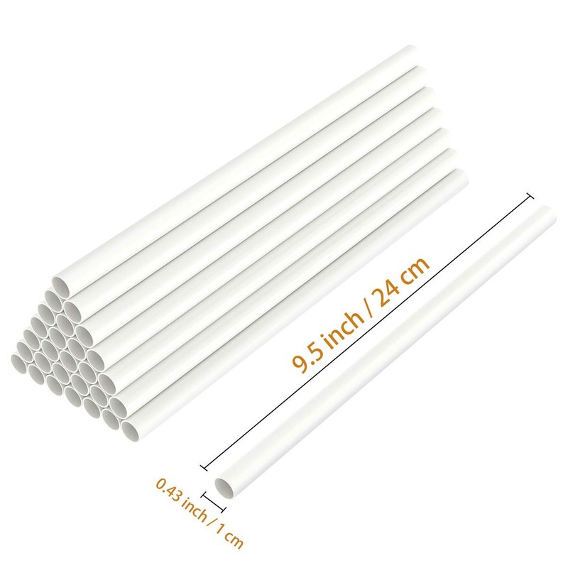 10 Pcs White Plastic Cake Dowel Rods 9.5 Inch Tiered Cake Supports gallery