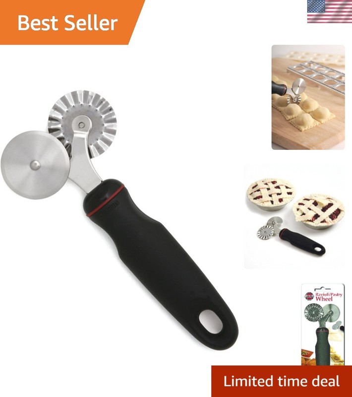 Grip-EZ Pastry/Ravioli Wheel – Ideal Kitchen Tool for Professional Bakers