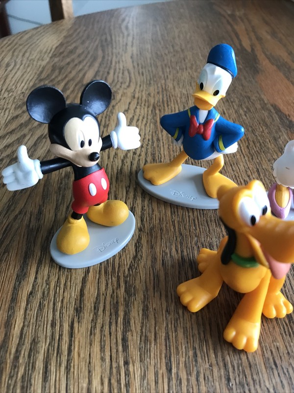 Lot Of 5 Disney Just Play Figures Mickey Minnie Donald Daisy Pluto Cake Toppers gallery