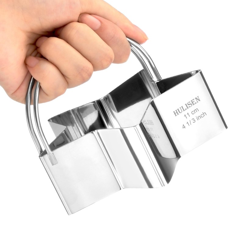 Star Cookie Cutter Set (5 Pieces/Set), Stainless Steel Biscuit Cutter with Ha... gallery