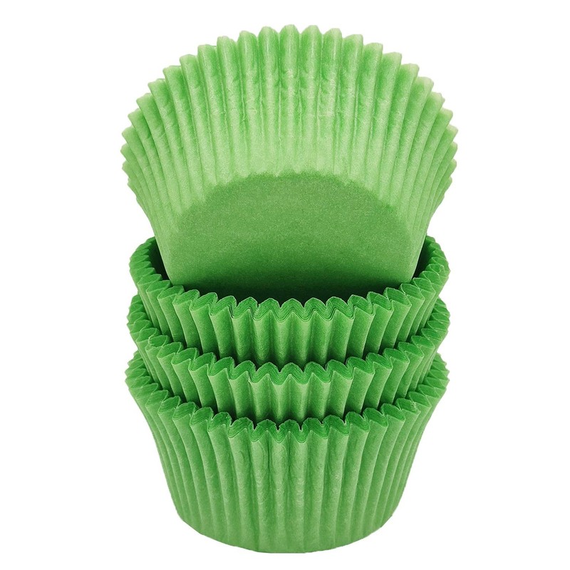 100 PCS Green Greaseproof Cupcake Liners Muffin Paper Baking Cups Standard
