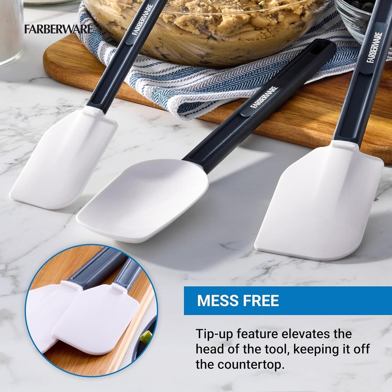 Pro 3 Piece Silicone Spatula Set, 13.5 and 10 inch NSF gallery