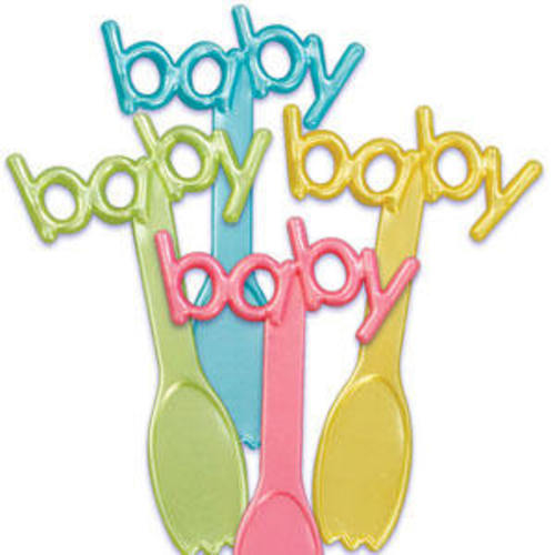 Baby Cupcake Cake Picks Decorations New Lot of 24 – Great for Boy or Girl!