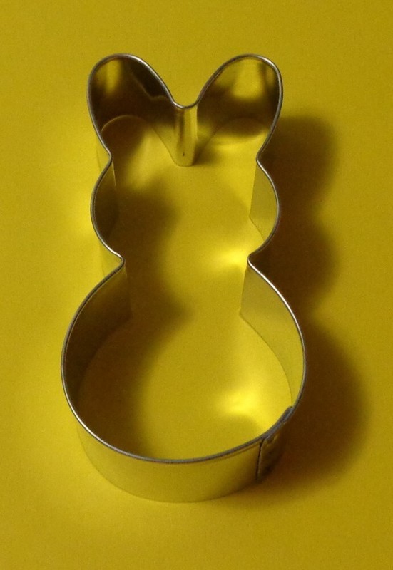 New Tin Easter Bunny/Rabbit Front Facing Small Cookie Cutter