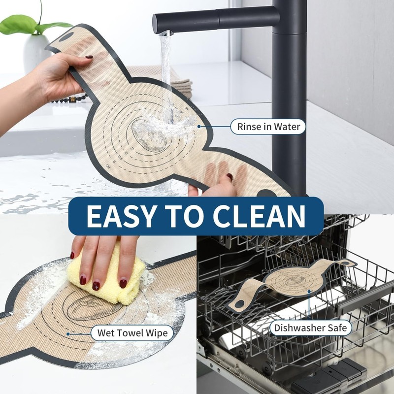 2 Pcs Silicone Bread Sling for Dutch Oven Liners 19.7*8.3, Gray gallery