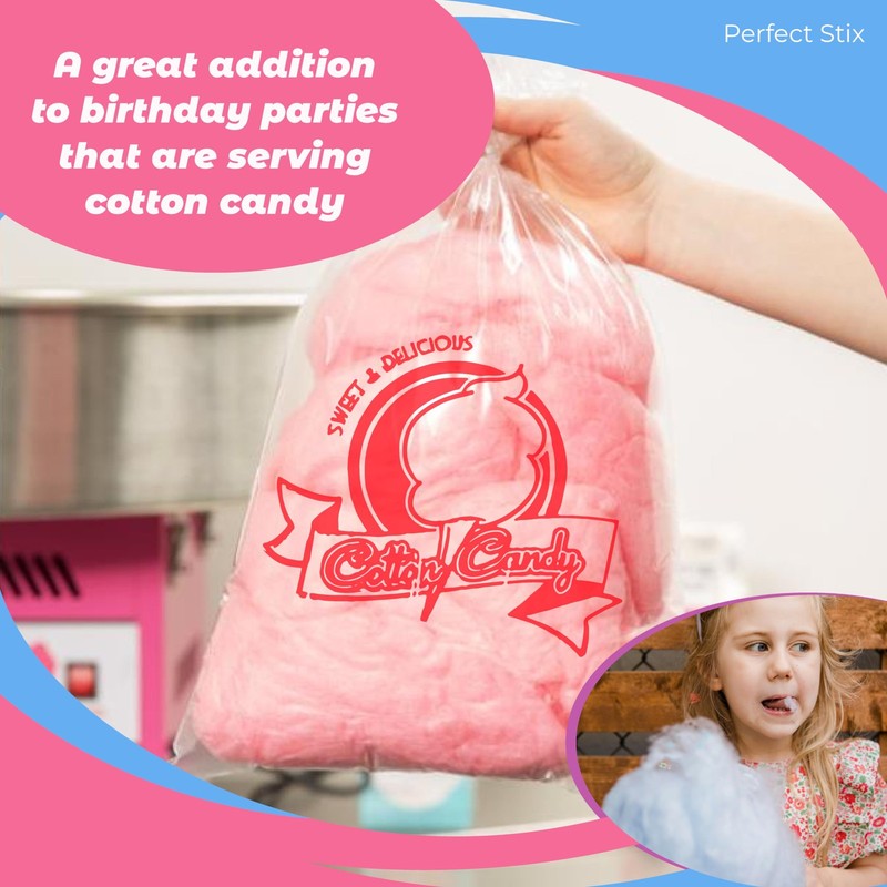 Cotton Candy Bags 200 Count Paperboard Header Twist Ties Large 11.5 x 19.5 gallery