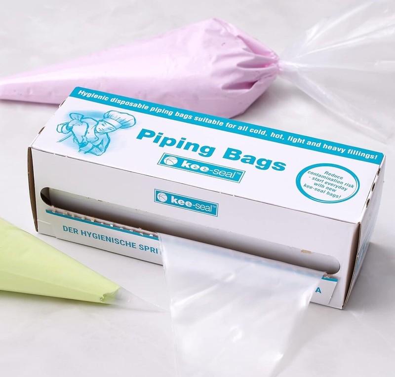 Kee-Seal 25” Piping Bags Clear (80 per roll/box, Lot of 3 boxes)