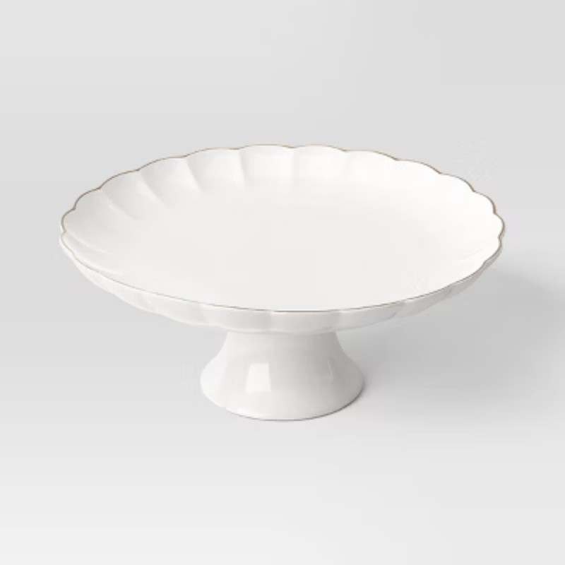 Ribbed Scallop Cake Stand