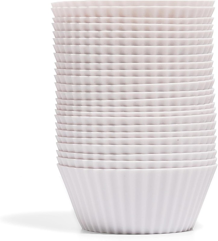 Reusable Silicone Baking Cups Non-Toxic BPA Free Dishwasher Safe Regular 24 Pack