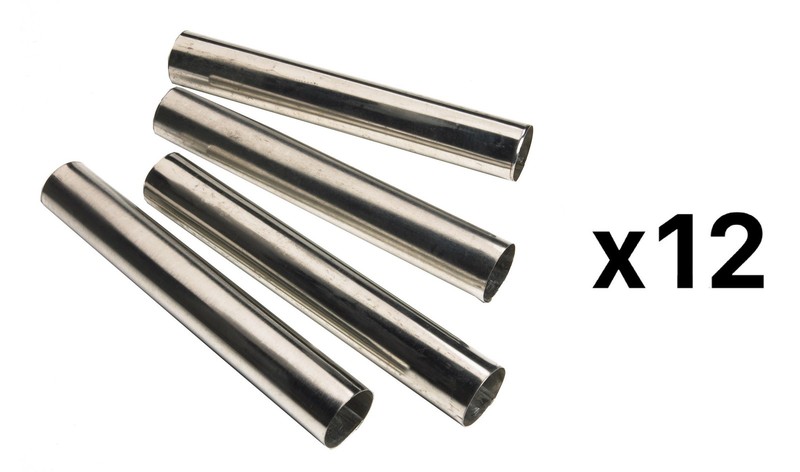 Fox Run Set of 4 Tinplated Steel Cannoli Forms (12-Pack)