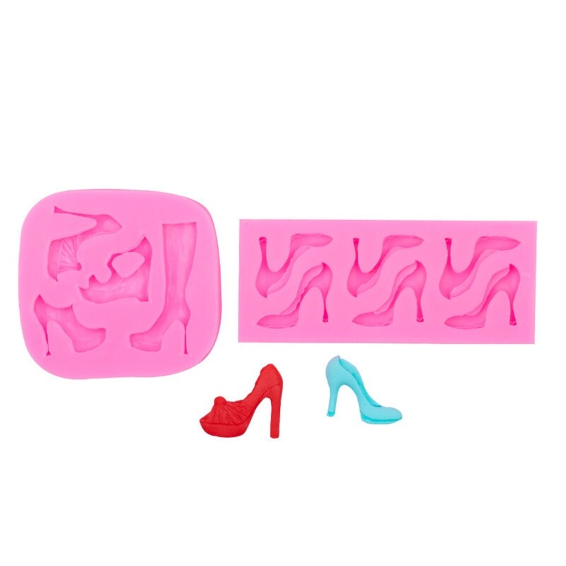 High Heel Shoe Silicone Chocolate 3D Mould Ice Cream Molds Making Gadget gallery