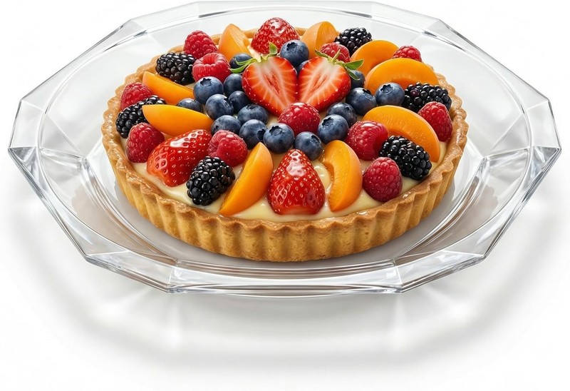 Patisserie Cake Glass Serving Platter 12” 30 cm – Elegant Clear Presentation gallery