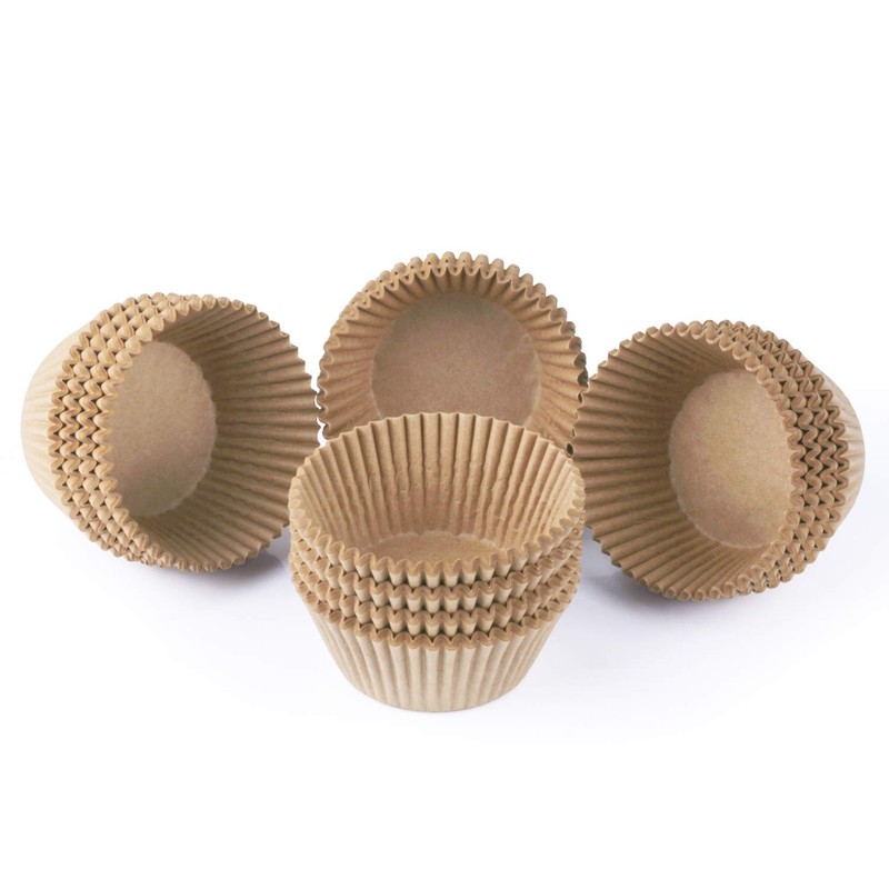 Standard Natural Cupcake Liners 500 Count No Smell Grease Proof Paper Muffin gallery