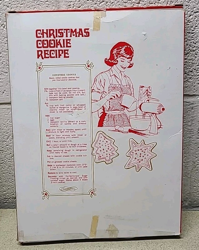Vintage Cookie Cutter Set Christmas Assorted Shapes 6 Original Box Has some wear gallery