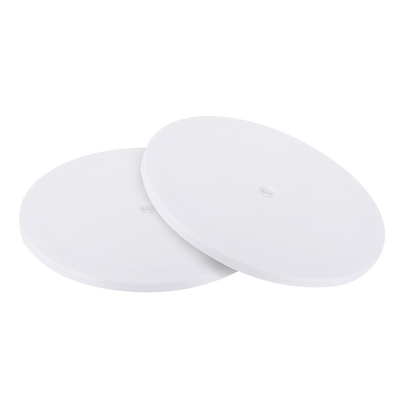 12Inch Lazy Susan Turntable Acrylic Ball Bearing Rotating Tray Pack of 2(White)