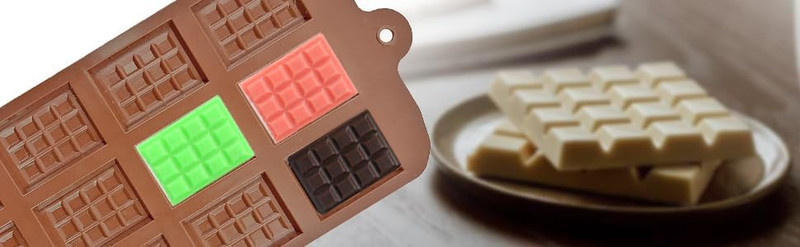 Silicone Break-Apart Chocolate, Food Grade Non-Stick Protein and Energy Bar Mold gallery