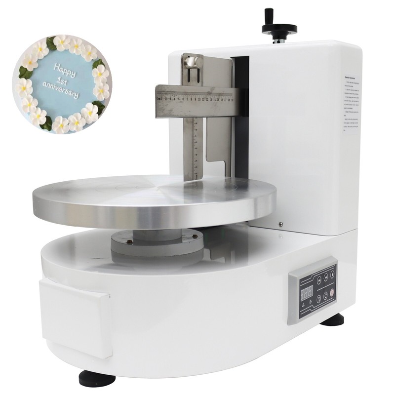 4-12in Electric Cake Cream Spreader Coating Smearing Machine 110V 200W 40-180RPM