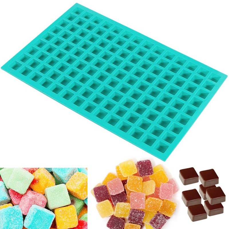 Silicone Chocolate Mold Square Candy Gummy Ice Cube Mold 126 Cavity gallery