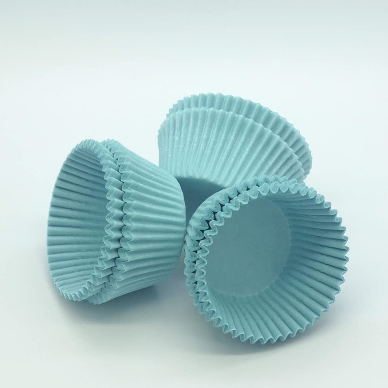 Blue Cupcake Liners Greaseproof Paper Standard Baking Cups for Party and More... gallery