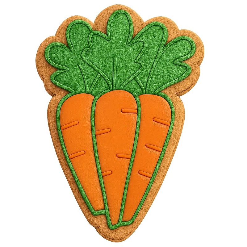 Bunch of Carrots Cookie Cutter & Stamp - 4x3.2 gallery