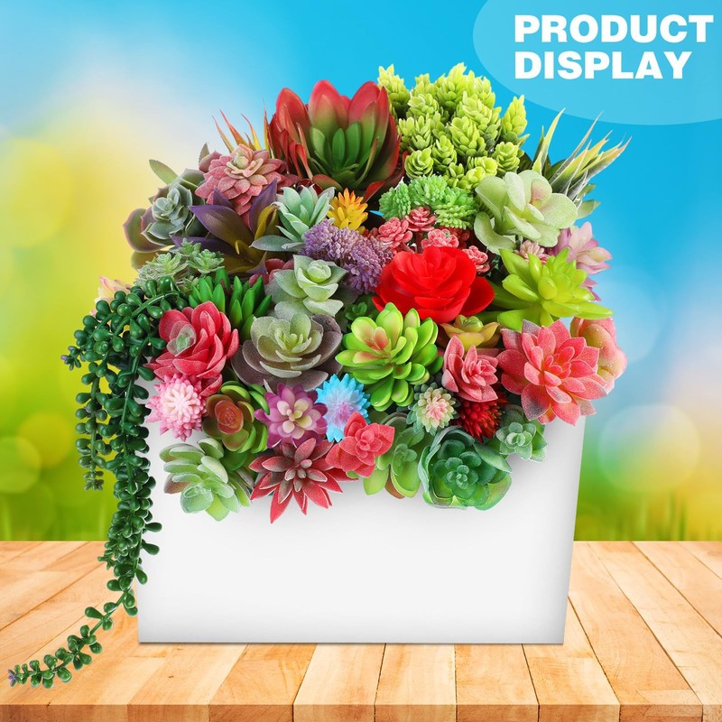 Willbond 50 Pcs 50 Pcs Bulk Mini Artificial Succulents Plants Assorted Unpotted gallery