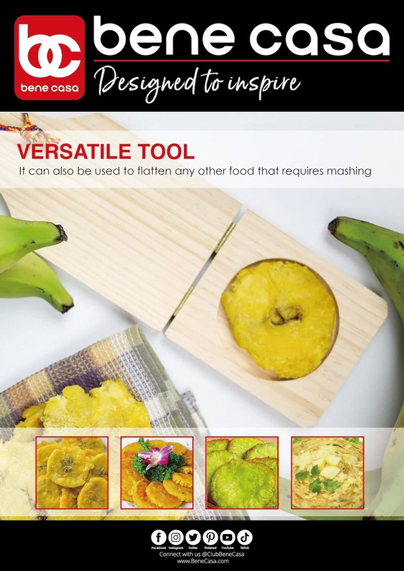 Large Wooden Plantain Press Tostonera Kitchen Tool gallery