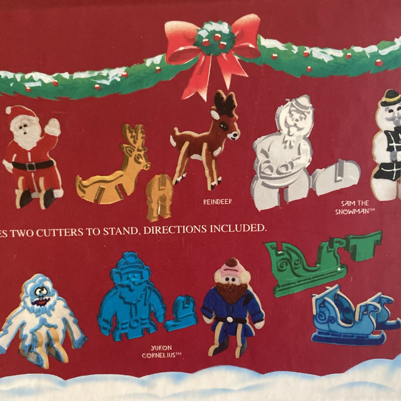NEW- Set Of 16 Rudolph The Red Nosed Reindeer Stand Up 3-D Cookie Cutters gallery