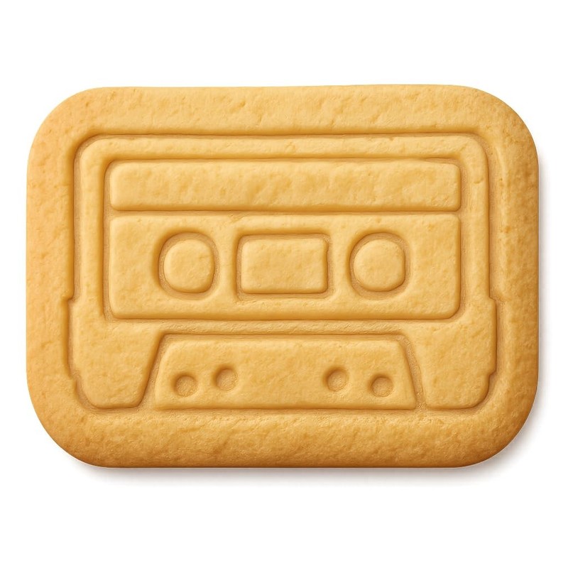 Side B Cassette Tape Cookie Cutter & Stamp, Fondant & Clay – 4×3