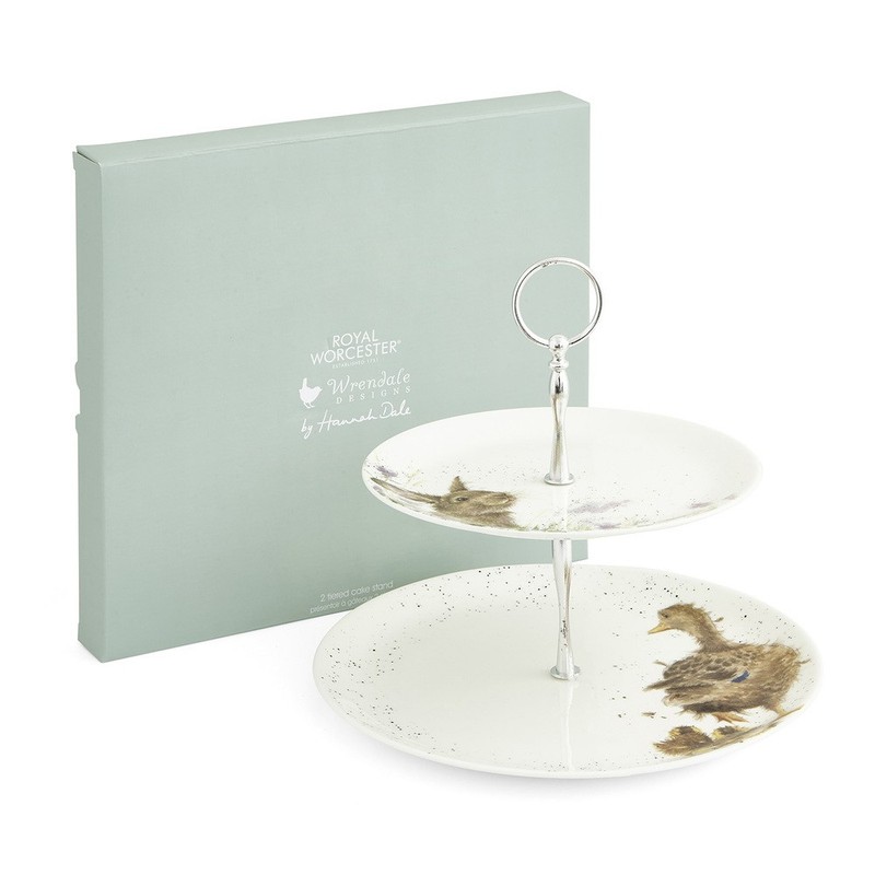 Royal Worcester Wrendale 2-Tier Cake Stand - Rabbit & Duck gallery