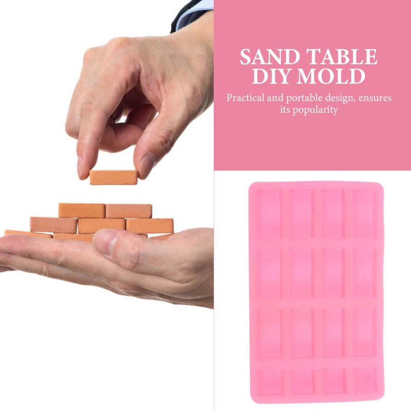 Miniature Silicone Brick Mold Sand Table Tool For Building Scenery Model gallery