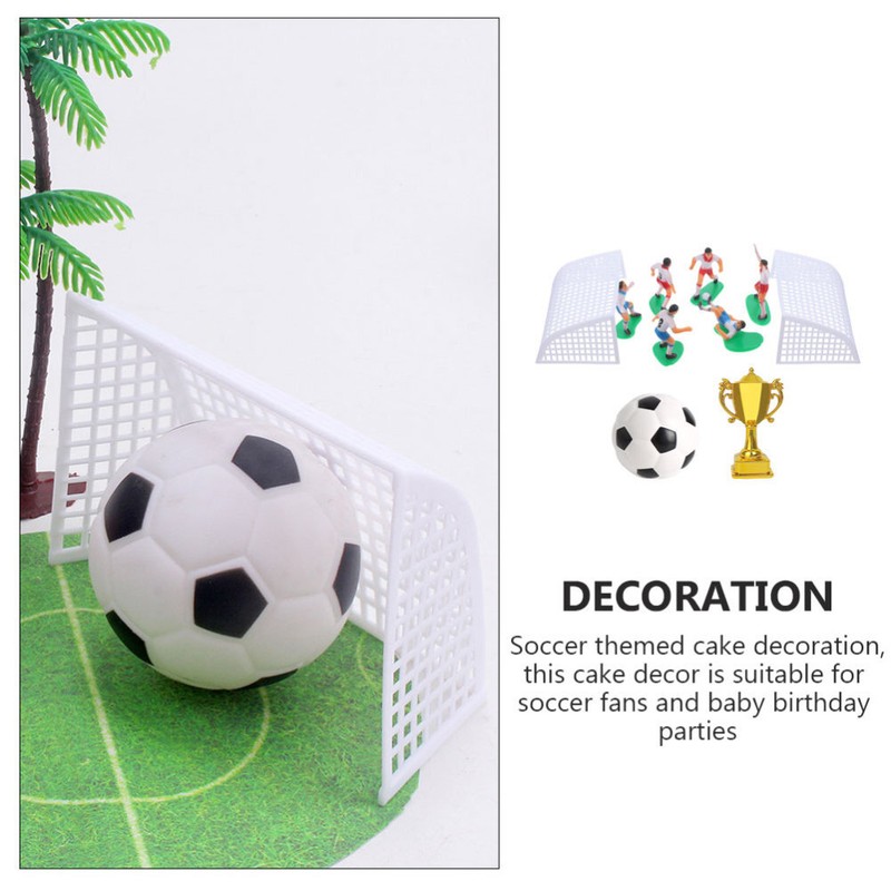 1 Set Plastic Cake Decor Cake Decor Soccer Cake Decoration Soccer Themed gallery