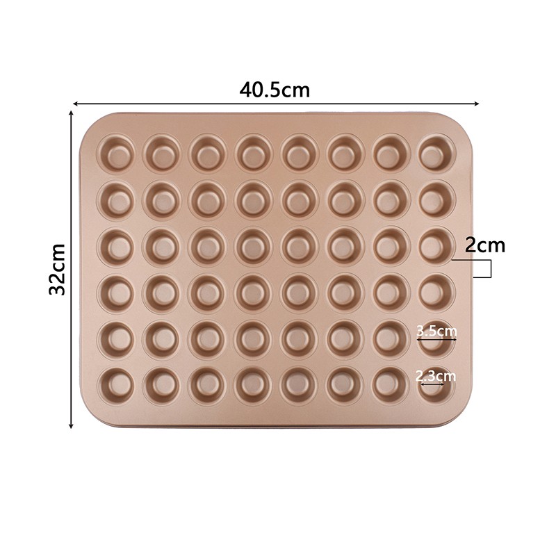 48 Holes Mini Round Muffin Cake Pan Cupcake Mold Non Stick Baking Dishes gallery