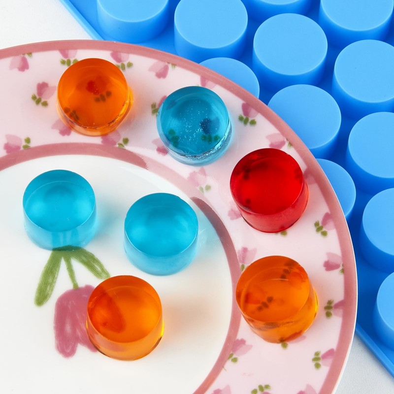 Round Candy Molds Silicone Molds for Hard Candy, Gummy, Caramels 220 Cavity... gallery