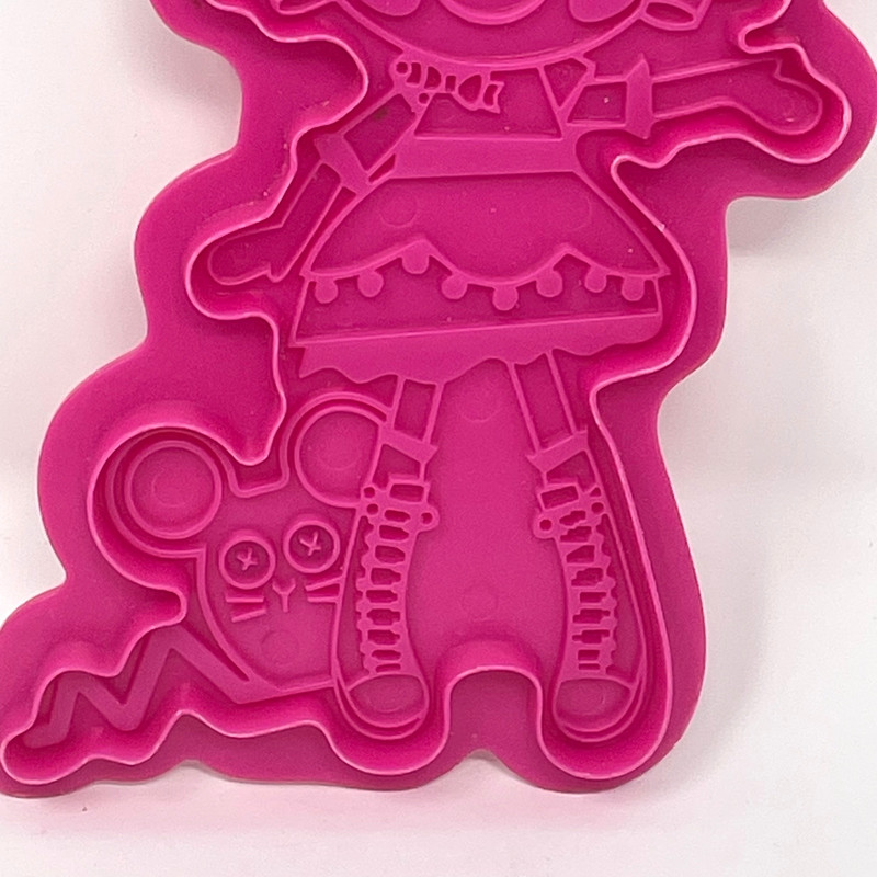 Lalaloopsy Cookie Cutters Set 2 Cake Toppers Pink MGA Sew Cute 6" Y2K Decor Toy gallery