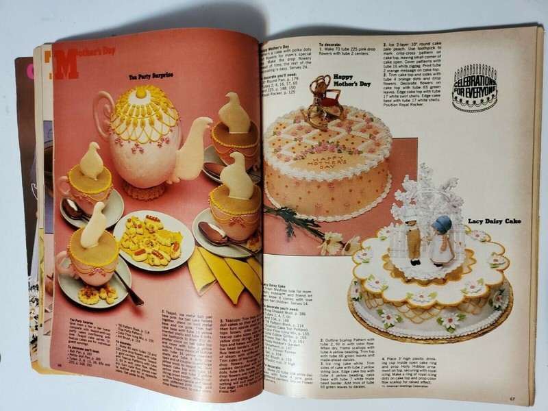 Vintage The Wilton Yearbook Of Cake Decorating 1978 Beautiful Cakes 196 Pages gallery