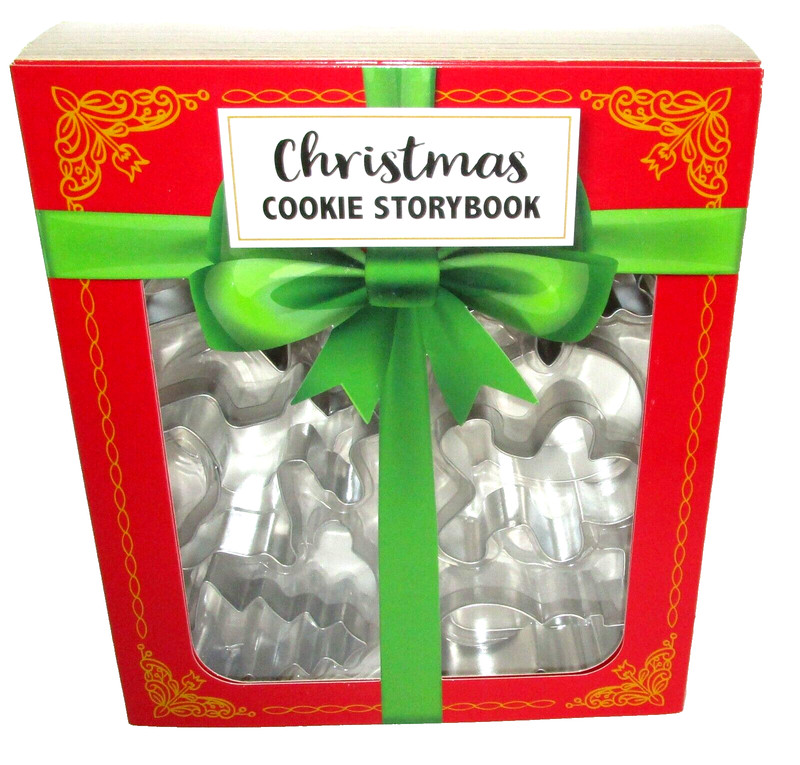 Celebrate it CHRISTMAS COOKIE STORYBOOK Set Of 12 Metal Cutters Designs