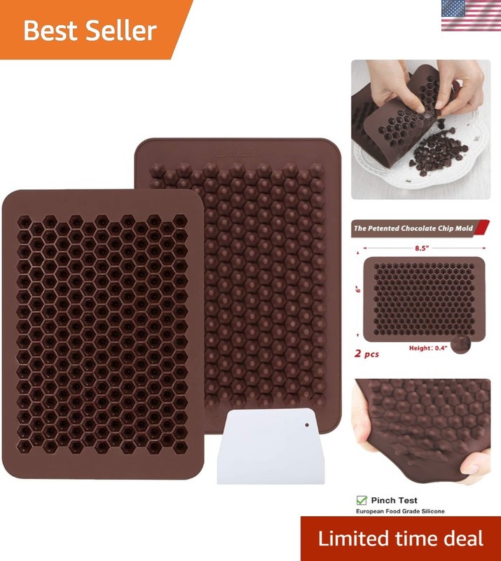 2-Pack Silicone Mini Candy Molds – 202 Cavities for Gourmet Chocolates & Gummies