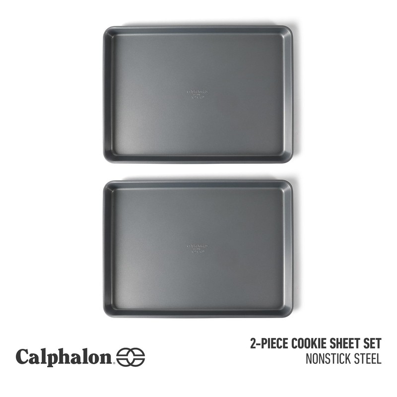 Calphalon Titan Cookie Sheet 2-Pack Set 12 X 17 Inch Nonstick Baking Sheets gallery