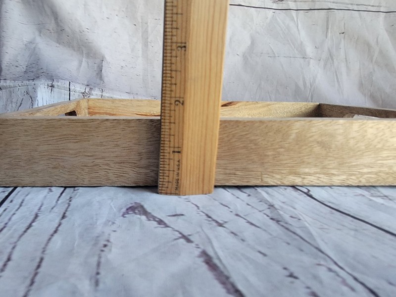 Mango Wood Lilac Purple Floral Acrylic Top Serving Tray Decrative Tray Makeup gallery