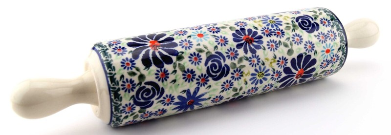 Polish Pottery Rolling Pin 12.5″ from Zaklady Boleslawiec